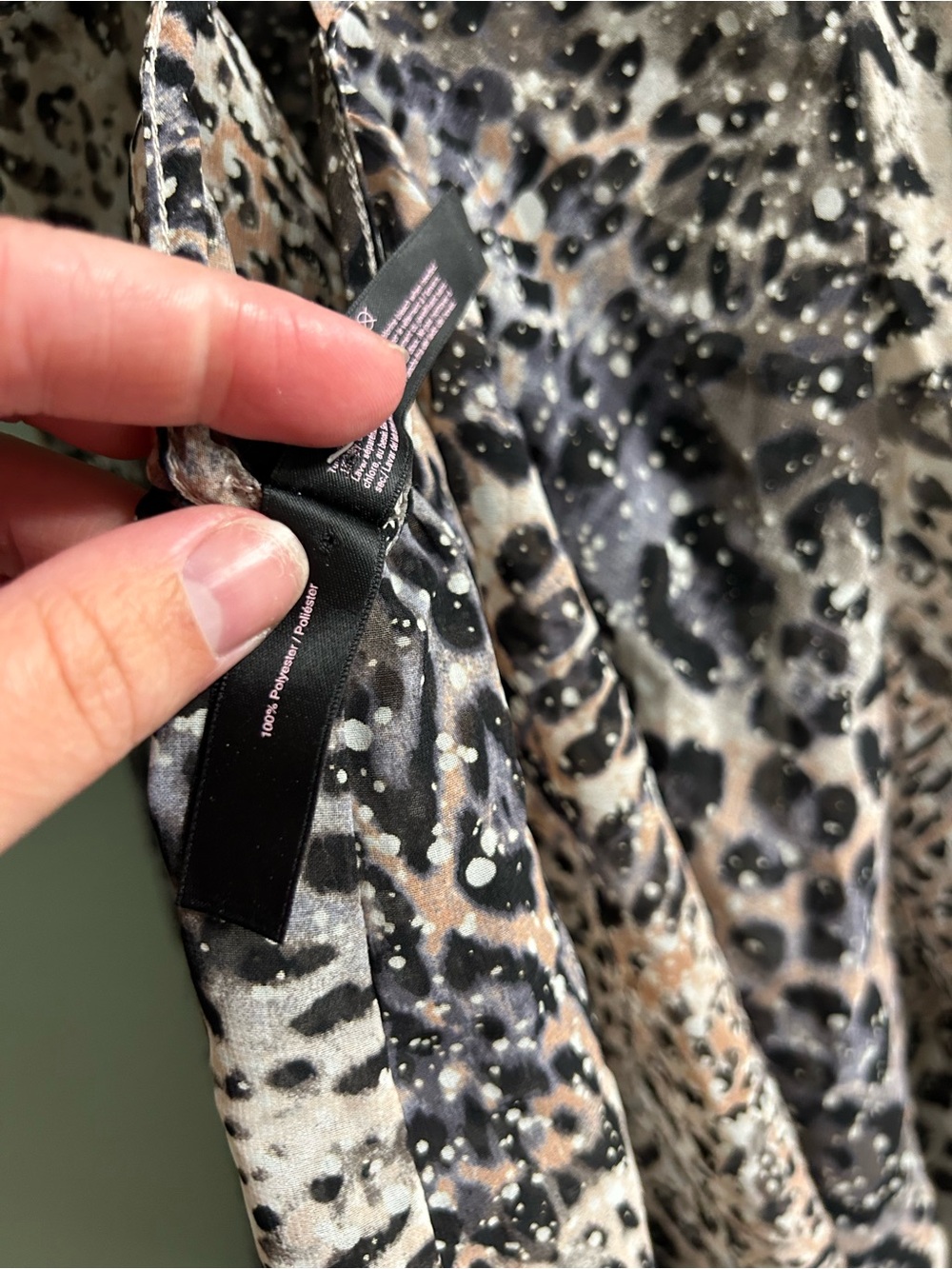 NWOT Victoria’s Secret Y2K animal print bedazzled tie back lingerie slip - Picture 7 of 11